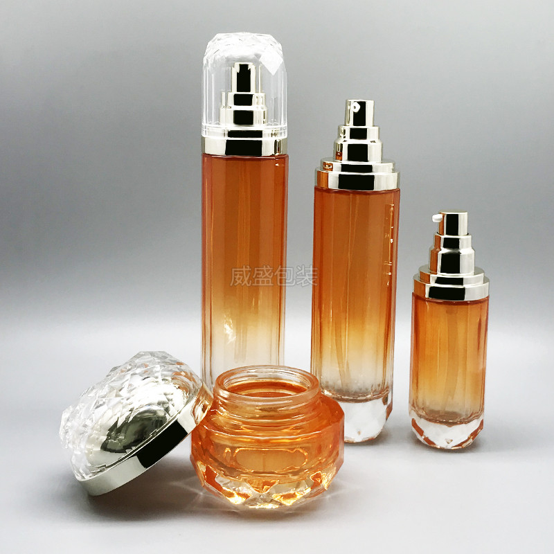 新款瓶子 高端金色亞克力瓶子批發50g  100ml  40m(圖2)